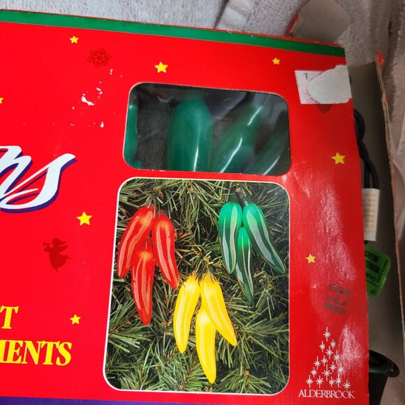 Noma Expressions 20 Chili Peppers Indoor Light Set GUC in Box GREEN TESTED BIN H - Picture 3 of 5